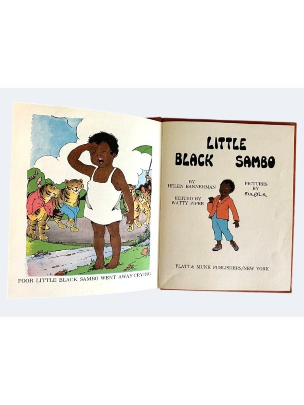 Little Black Sambo Hardcover Book By Helen Bannerman Illustrated By Eulalie Plat